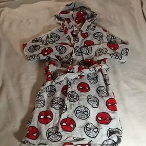 MARVEL BATHROBE BOYS YOUTH SIZE 10 LARGE NEW NO TAG!